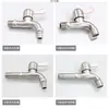 Grifo especial anti-salpicaduras de acero inoxidable engrosado de 1/2 pulgada para fregadero de mopa en lavadora, grifo doméstico de agua fría simple de apertura rápida