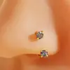 Joyería de Plata con Circonita Cruzada Europea y Americana para Nariz, Accesorios Populares de Lujo Ligero para Nariz en Amazon, Acero Inoxidable Venta al por Mayor de Comercio Exterior para Mujeres
