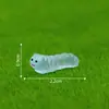 Terrario de musgo, oruga artificial brillante creativa, accesorios de decoración DIY de suculentas para jardinería, pequeños adornos