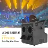 Máquina de Humo y Burbujas de Efectos Especiales para Escenario Boda Bar Perlas LED RGB Tres en Uno Accesorio de Boda Burbujas de Humo de Doble Agujero