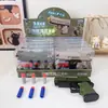 Pistola de Airsoft Delta Talan Tática com Empunhadura Aprimorada, Bolas Macias de Ventosa EVA, Brinquedo Simulador Infantil para Brincar de "PUBG"