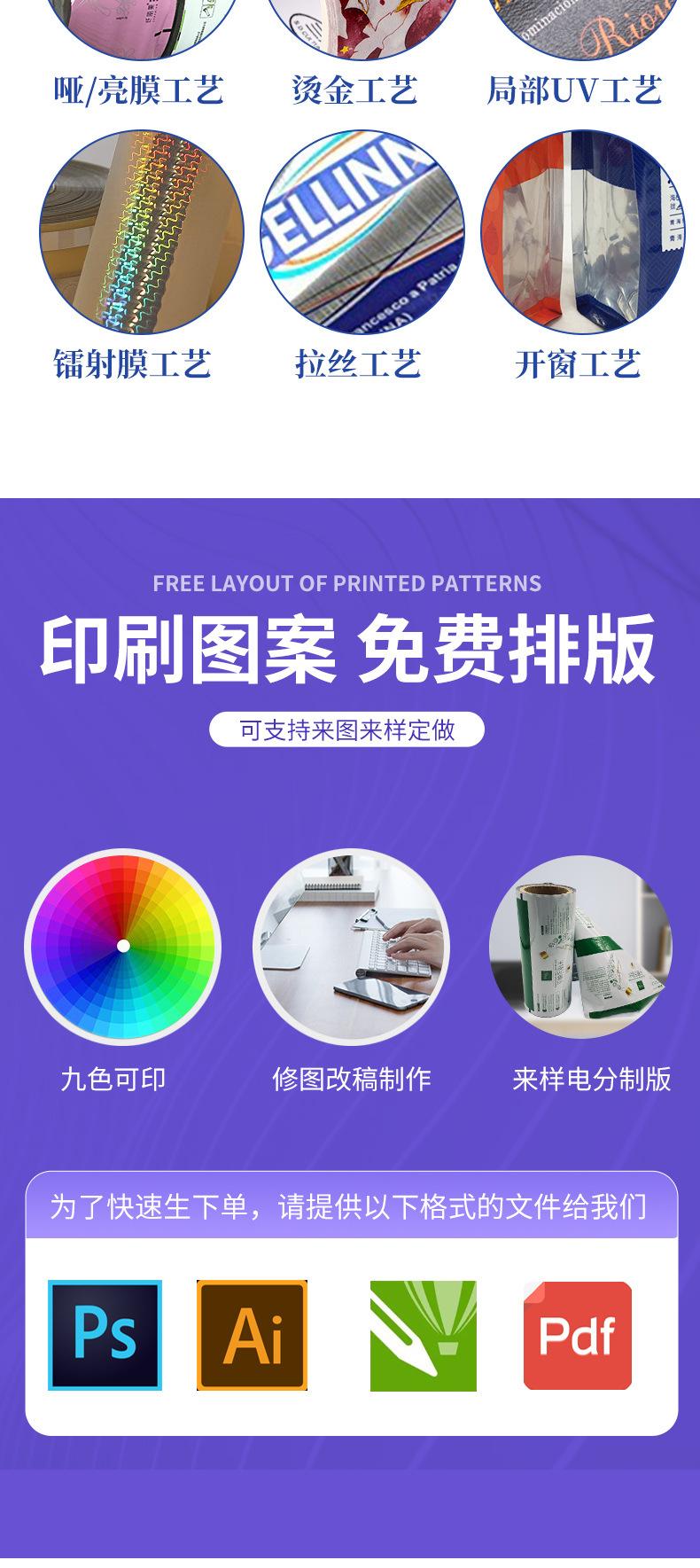 全自动包装机复合卷膜 ,PET/PE透明白膜,BOPP热封白膜
