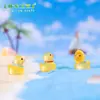 Figuritas de patos luminosos en miniatura para microjardinería creativa, decoraciones de jardín DIY y adornos de escritorio