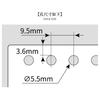 Atacado 19mm30 anel a4 fichário 5 furos plástico B5 fecho de anel para encadernação A5-20 furos clipe de caderno destacável