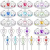 Tocados de la Princesa Elsa, Tocados de Corona para Niños, Diadema para Niños, Varita Mágica de Princesa, Juego de Corona, Accesorios para Niños