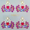 Patrón de Pegatinas Pintadas de Joyas de Princesa Retro para la Frente Estilo Antiguo Facial Niños Pegatinas Brillantes para Cejas con Pedrería Pegatinas Faciales Estereoscópicas