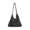 Bolso de Lona con Estampado de Leopardo y Flores para Mujer 2026 Nuevo Verano Versátil Coreano Dongdaemun de Hombro Único Cruzado