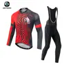 Xintown Ropa de Ciclismo Tropical Negra de Otoño Ropa de Ciclismo Nueva Ropa de Ciclismo de Otoño para Mujer Conjunto Largo