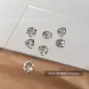 Celebridad de Internet Pila Inferior Taladro Uñas Arte Joyería Destello Corazón Torcido Ovalado Maillard Cristal Pila Taladro Bola Uñas Arte Joyería