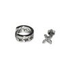 Pendientes de Estrella Calados Estilo Frío Diseño de Nicho Ins Cruz Zircón Clavos Personalizados para Hélice Auricular