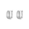 Aretes de Plata Esterlina S925 Texturizados Cepillados para Mujer Diseño Simple de Nicho Japonés y Coreano Aretes de Atmósfera de Alta Gama Transfronterizos Europeos y Americanos