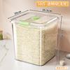 Cubo de Arroz para Cocina Hogareño a Prueba de Insectos y Humedad Sellado de Gran Capacidad de Grado Alimenticio Cubo de Almacenamiento de Arroz con Tapa Basculante para Granos y Cereales