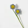 Palitos retorcidos encriptados terminados, pequeños ramos de flores artificiales de margarita hechos a mano, regalo de vacaciones, decoración del hogar, Día del Maestro