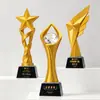 2026 Nuevo Trofeo de Cristal Impreso en 3D Trofeo Creativo de Estrella Placa de Trofeo Grabado de Empresa Premio