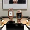 Nuevo Venta Caliente Transfronteriza Movimiento de Cuarzo de Dos Manecillas Diseño de Esfera con Calendario Rectangular Correa de Acero Inoxidable Reloj para Mujer Fabricante Mayorista
