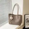 Yue Zi Verão Nova Bolsa Tote de Grande Capacidade 2026 Feminina para o Trabalho Bolsa de Ombro Único Elegante Versátil Bolsa Grande de Mão