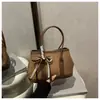 Bolso de Mano de Lujo Elegante con Estampado de Leopardo para Mujer 2025 Invierno Moda Coreana Versátil Estilo Chica Popular Bolso de Hombro Cruzado