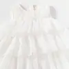 Ropa de Bebé, Vestidos de Verano Estilo Nuevo para Bebés Niñas, Elegante Vestido de Gasa Suave Estilo Señora para Bebé, Vestido de Princesa, Vestido de Verano