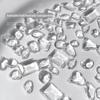 Arte de Unha Diamante Transparente Fundo Pontiagudo Joia Super Brilhante Doce Diamante Nu Fundo de Gelo Coração Torto Forma de Ovo de Pombo Acessórios de Diamante Atacado