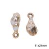 Colgante de concha de imitación acrílica accesorios de joyería DIY hechos a mano aretes caseros material de joyería para la oreja colgante para llavero