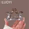 2025 Nueva Horquilla de Cristal de Estrella de Cinco Puntas Cosida a Mano, Estilo Femenino, Pinza de Tiburón Diadema para el Cabello en la Parte Posterior de la Cabeza