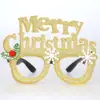Óculos de Decoração de Natal Crianças Atmosfera de Festa de Natal Adereços para Fotos Óculos com Laço do Papai Noel Armação