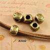 DIY Material Hecho a Mano Accesorios para Joyería Cadena Serpiente de Aleación Cuentas Cuentas Cuentas Panjia de Agujero Grande Cuerda de Cuero Cuentas Colección