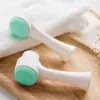 Brocha de maquillaje de silicona 3D, brocha facial, desmaquillante manual, limpiadora, suave, de doble cara, venta al por mayor