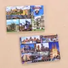 Fabricante Personalizado 55*80mm Paisaje de Viaje Souvenir Hoja de Lata Papel Caja de Hielo Pegatina Magnético Suave Exportación Exportación