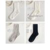 Calcetines blancos como la leche JK para mujer, calcetines de primavera y verano, calcetines de pelo fino, color sólido, transpirables, japoneses, para todo tipo de combinaciones, negros lolita