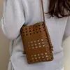 Bolso Pequeño Transfronterizo de Moda Tallado Hueco para Mujer, Nuevo 2026 Bolso de Moda para Teléfono Móvil al Aire Libre, Bolso Versátil de Hombro Cruzado