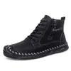 Botas Martin Transfronteiriças Amazon para Homens 2025 Inverno Tendência Casual Cano Alto Sapatos Masculinos Motocicleta Botas de Trabalho Moda Botas Curtas