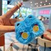 Fofo cartoon bidimensional gatinho guincha pelúcia boneca pingente coração de menina chaveiro bolsa ornamentos atacado