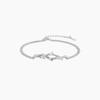 Pulsera de Rama de Flor de Espina Plateada para Mujer Plata de Ley S925 Simple Moda Versátil Elegante Exquisita Joyería de Diseño de Nicho