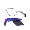 Accesorios Generales para Motocicleta Espejo Retrovisor de Ala Fija Modificado Coche de Calle Coche Deportivo Aleación de Aluminio Reflector Colorido Espejo de Reversa