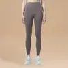 Mallas de Fitness para Correr Levanta Glúteos de Cintura Alta Control de Abdomen Elásticas Deportivas Ajustadas Pantalones de Yoga Gris-Morado para Mujer