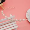 Moda coreana simples flash Diamond Pearl ondulado headband Pearl strass enrolando hairband pequenas joias atacado