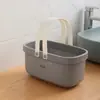 Venta Directa de Fábrica Cesta de Baño, Cesta de Baño Blanca Portátil de Silicona, Cesta de Almacenamiento para el Hogar, Cesta para Ducha, Cesta Colgante, Cesta para Artículos de Tocador