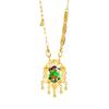 Vietnam arena oro palacio viento esmalte gotas de aceite un ciervo tiene un collar de borla feliz femenino retro largo no se decolora joyería suministro