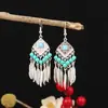 Pendientes de Pavo Real para Minorías Étnicas, Regalos Retro de Plata Miao Estilo Étnico, Accesorios de Pendientes Vintage de Imitación Plata