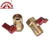 Fabricantes fornecem 4 pontos, DN15, 1/2 válvula de esfera latão integrada com cabo curto, válvula de esfera latão para compressor de ar