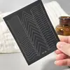 Adesivos para Manicure Francesa Vazados Designs Pintados por Spray Estrela de Cinco Pontas Cruz Laço Decorações para Unhas Venda por Atacado