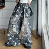 Conjunto de Primavera y Otoño para Niñas 2025 Nueva Moda Estilo Coreano Camiseta de Dibujos Animados y Pantalones de Cinco Estrellas para Niños Mayores