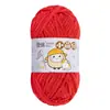 Bola de Nieve Chico Lindo Hecho a Mano DIY Tejido Chenilla Lana Gruesa Bufanda Tejida para Bebé Muñeca con Gancho Bolsa Hilo de Hielo
