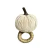 Argolas de guardanapo de abóbora transfronteiriças, Decorações de abóbora de veludo sintético para o Halloween, Enfeites de abóbora para o festival da colheita de outono