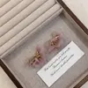 Adecuado para Primavera ~ Estilo Vacaciones en la Costa Pendientes de Flor Morada para Mujer Estilo Nuevo 2025 Pendientes Elegantes