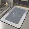 Tapete de Chão Macio de Secagem Rápida de Lama Diatomácea para Entrada de Banheiro, Tapete de Pé Absorvente de Água Antiderrapante, Tapete de Chão para Vaso Sanitário, Tapete Resistente a Manchas