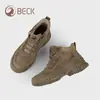 Zapatos para Mujer Gongyang 2026 Nuevo Modelo Popular de Invierno Versátiles de Moda Zapatos Deportivos de Suela Gruesa Zapatos Casuales de Cuero Genuino de Suela Blanda