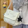 Bolso Cruzado tipo Mensajero con Solapa de Alas de Ángel Estilo Universitario para Estudiantes, Bolso de Hombro Dulce Fresco para Compras de Chicas
