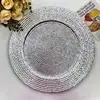 Pratos de Jantar de Comércio Exterior Europeus Galvanizados Decorativos High-End para Hotel Restaurante Casamento